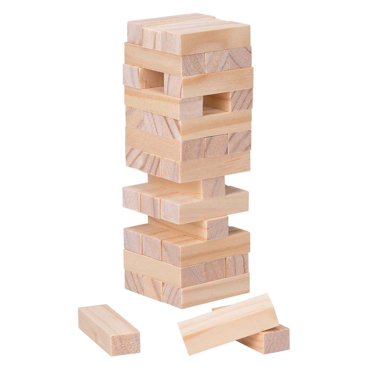 Jeu d'empilage en bois, 36 pièces.