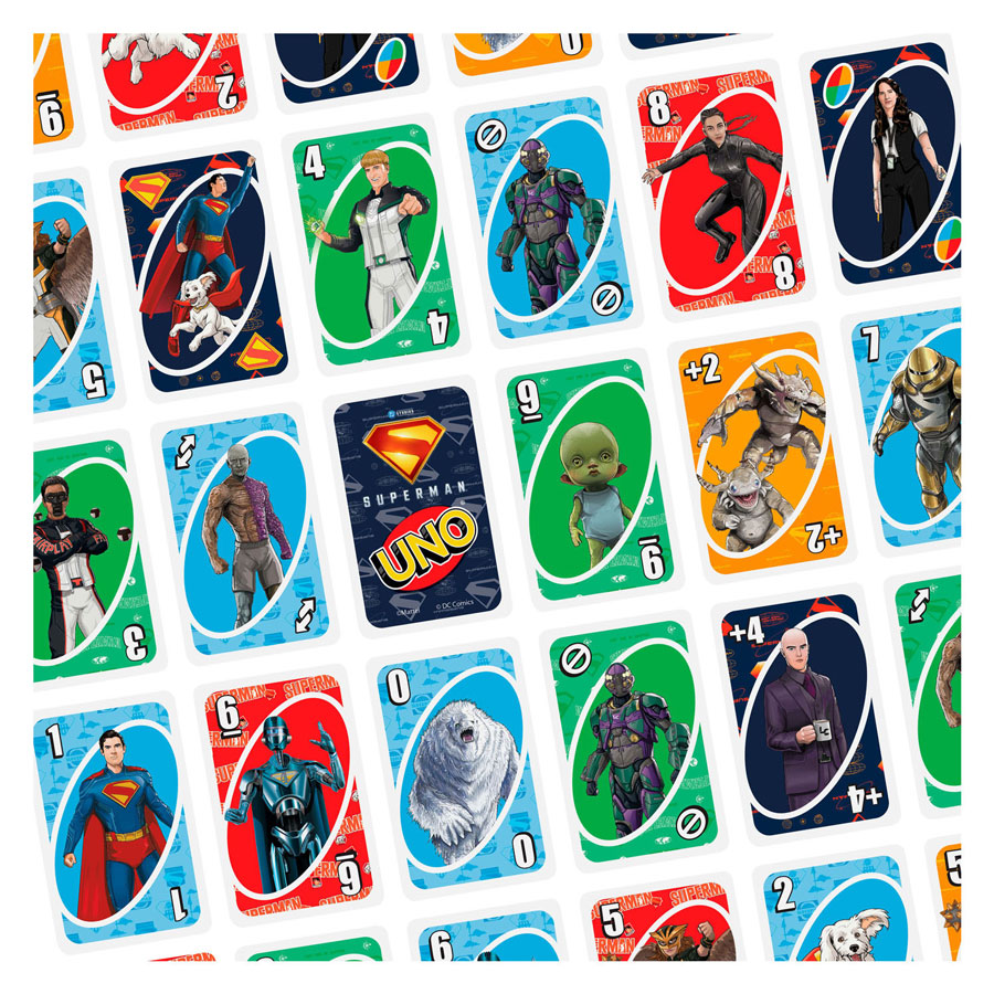 Jeu de cartes Mattel Uno Superman
