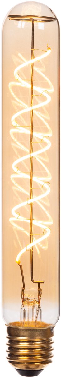 Lucide t32 - lampe à filament - ø 3,2 cm - led 3 stepdim (mémoire) - e27 - 1x4,9w 2200k - ambre
