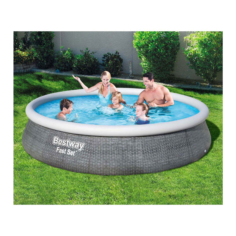 Bestway Fast Set Pool Pool Pool avec pompe gonflable 396x84 cm
