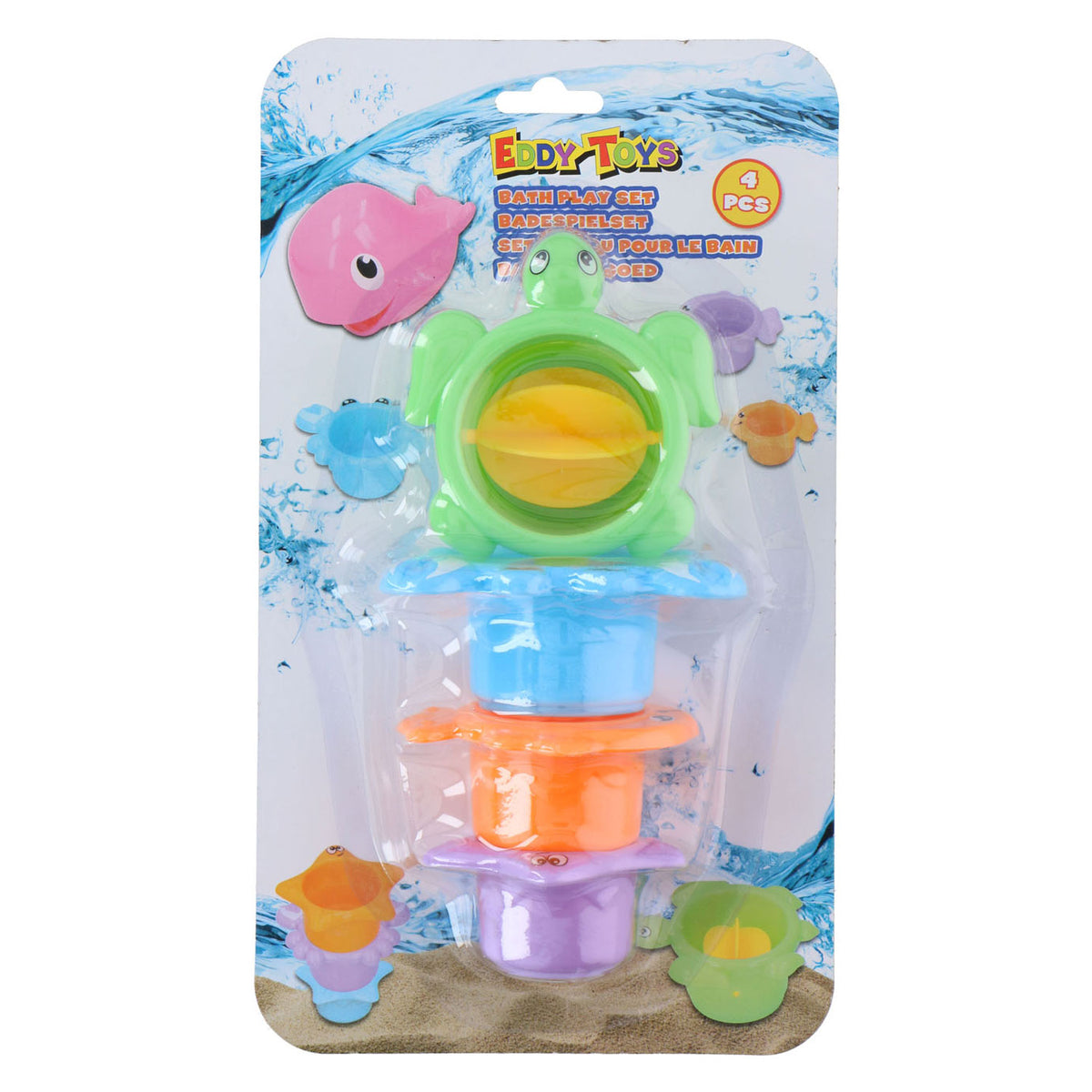 Bath tasses Animaux, 4dlg.