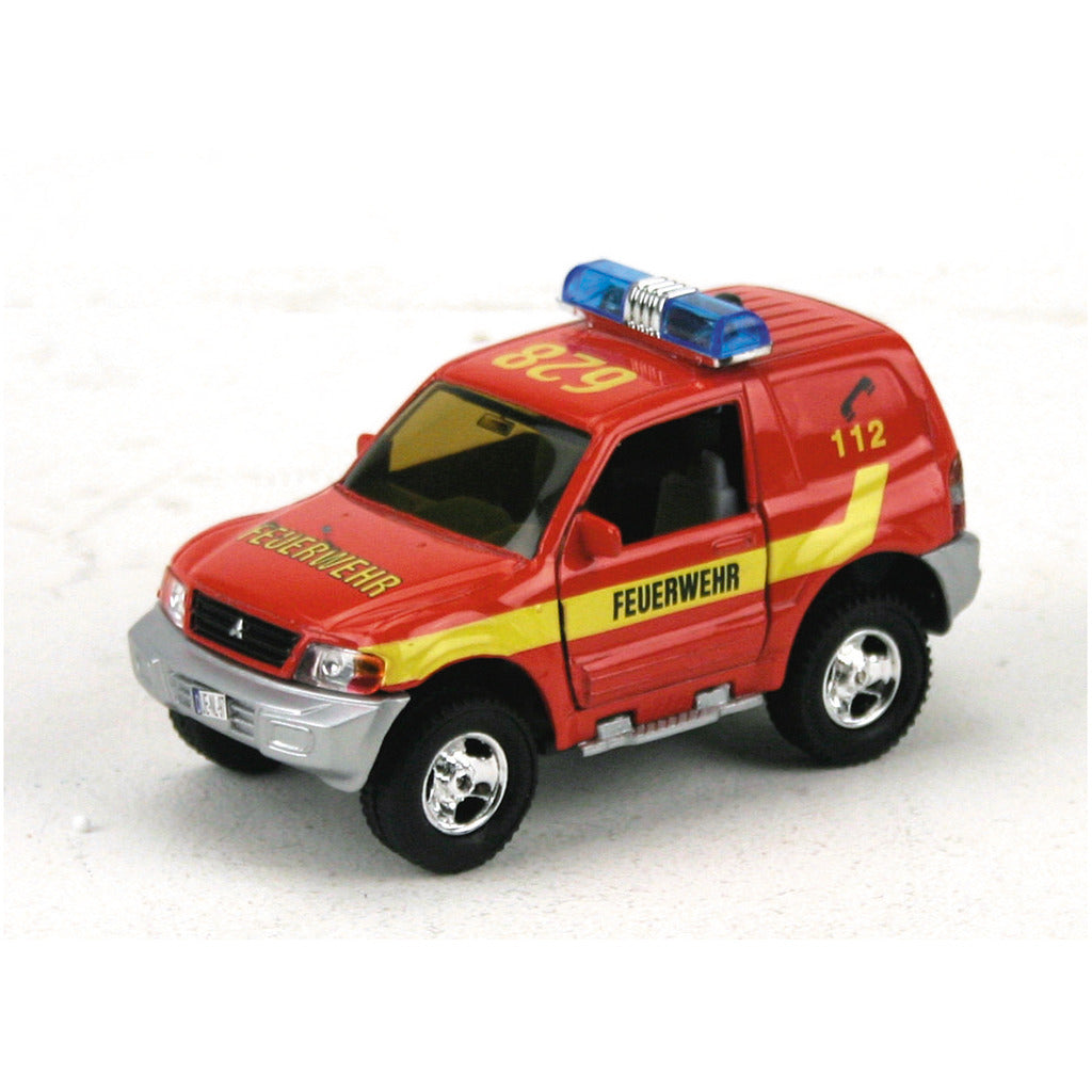 Camion de pompier de base allemand avec son