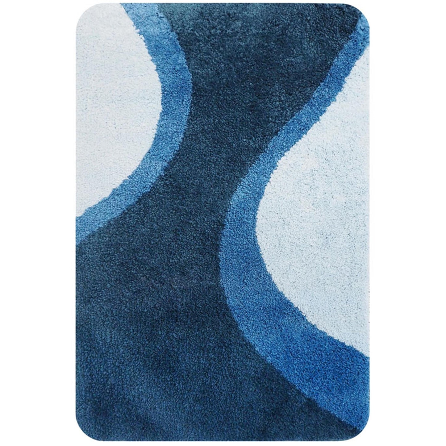 Maison néerlandaise Metz Badmat 60 x 90 cm bleu