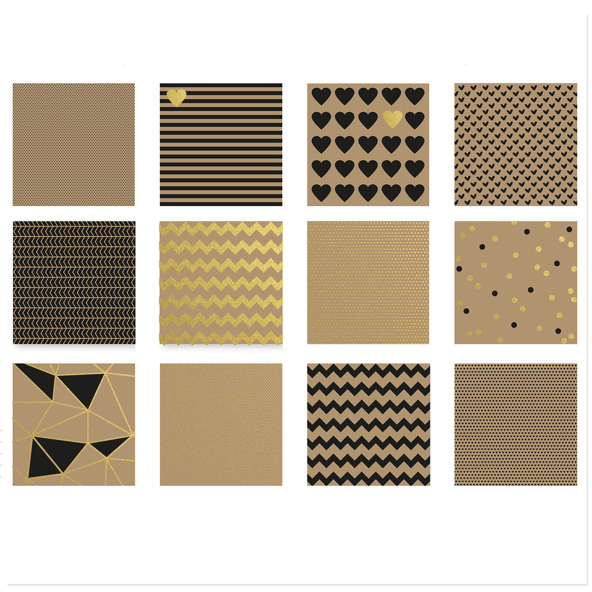 Vaessen creative love it papier kraft 30,5x30,5cm 24x