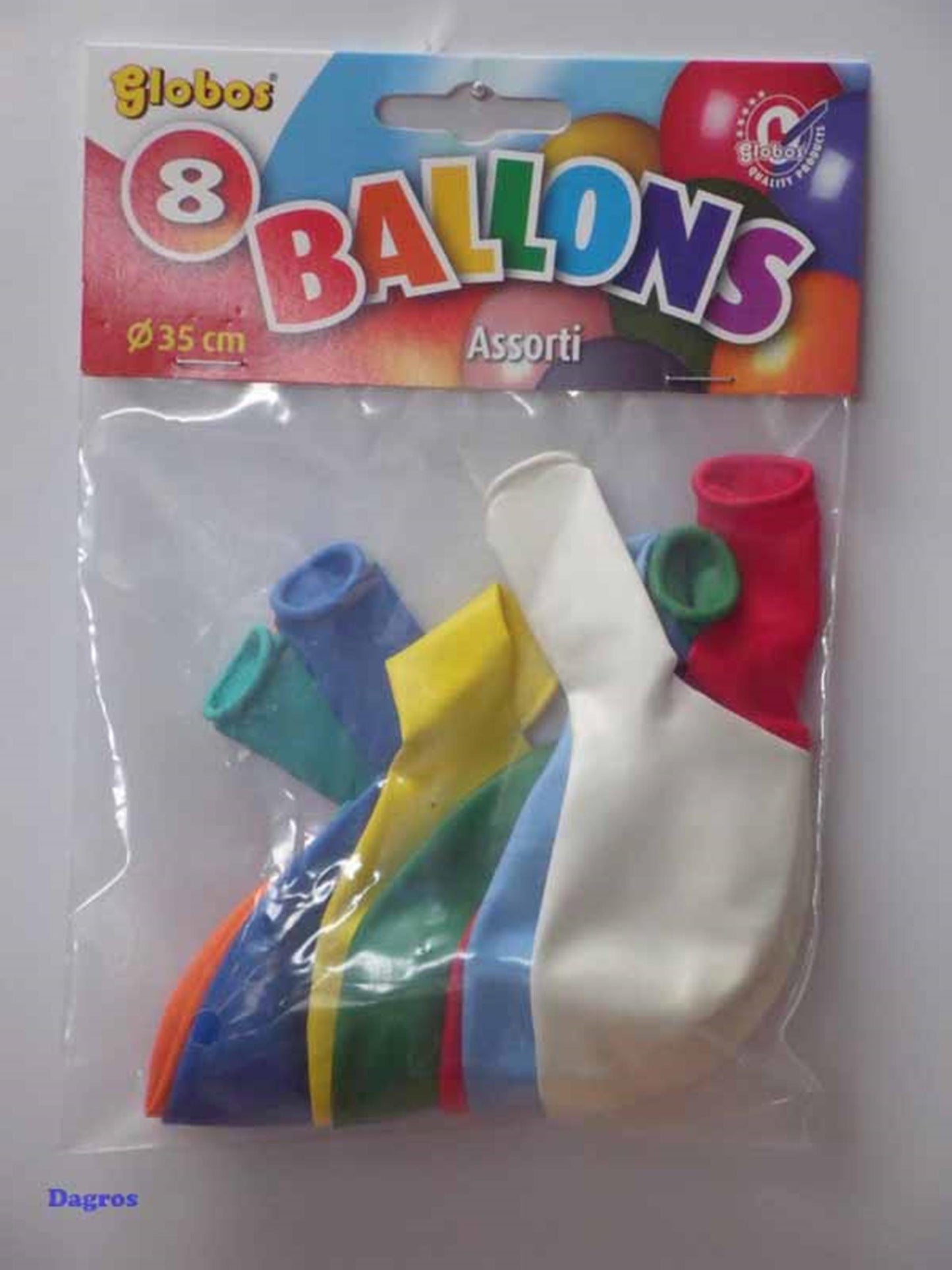 Mélange de super ballons Globos ø35cm sachet de 8