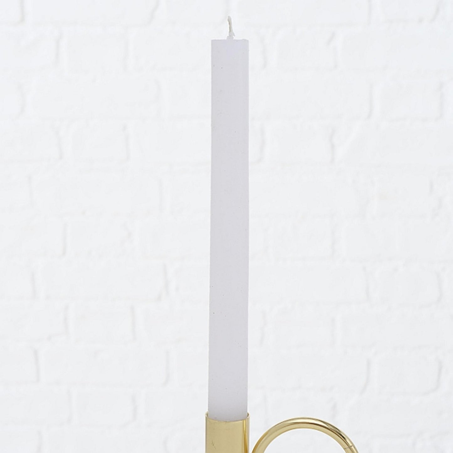 Boltze home bougie de dîner melia 4 pièces blanc h 20