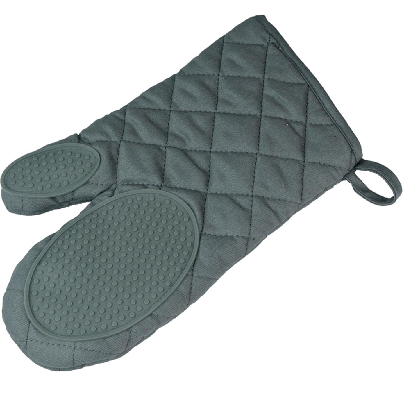 Gant de cuisine Wicotex avec grip en silicone gris