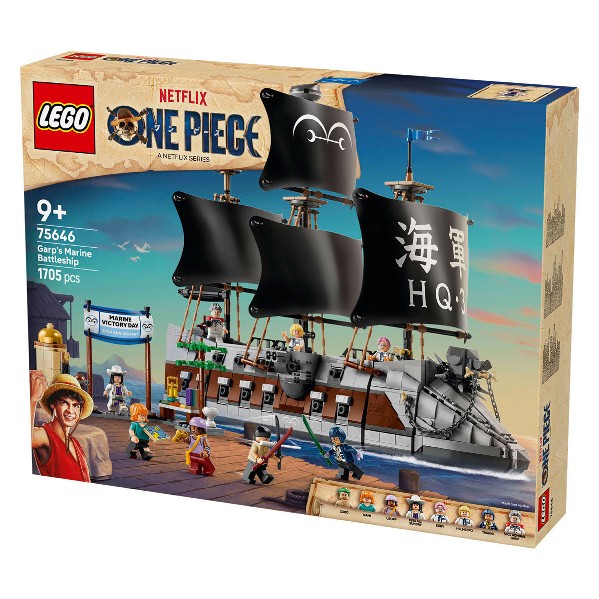 Lego one piece le cuirassé des pirates de Garp jouets pour enfants 75646