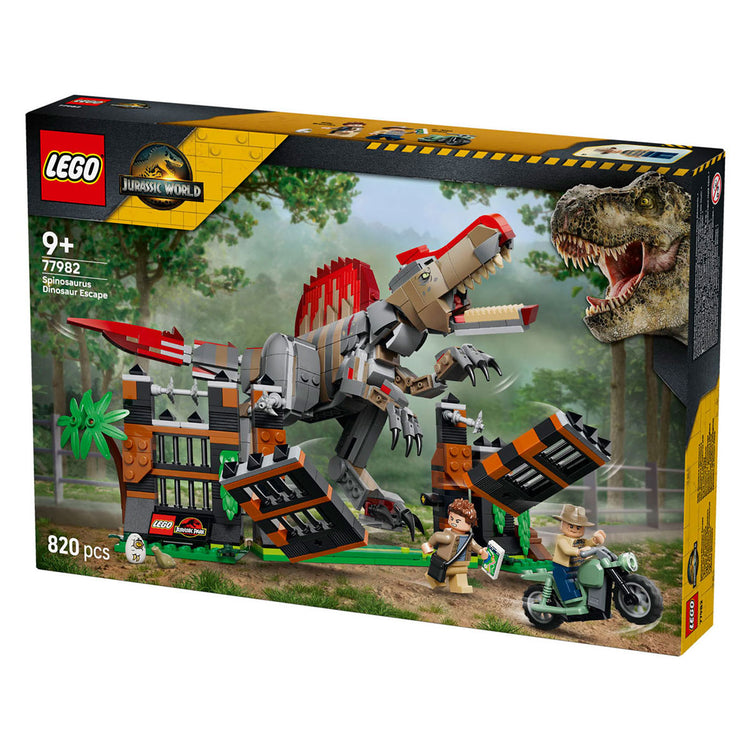 Jouets Lego Jurassic World Spinosaurus Escape Dinosaur pour enfants 77982