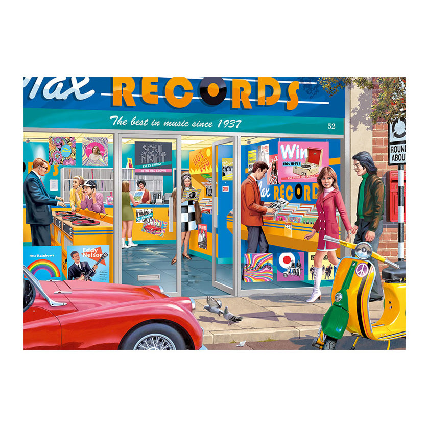Jumbo legpuzzzel le magasin de disques, 1000pcs.