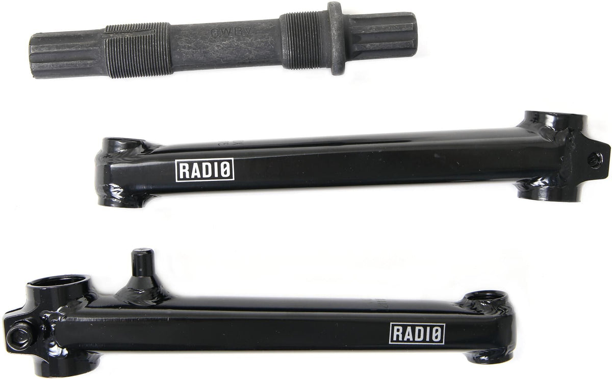 Radio BMX Crank recrue 3 pcs. 175 mm, noir