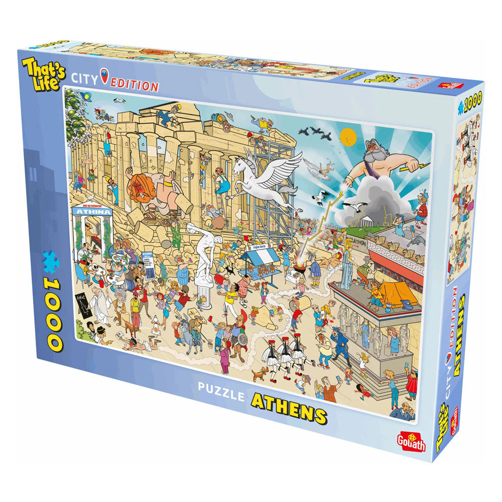 Goliath c'est la vie édition ville : puzzle Athènes - 1000 pcs.