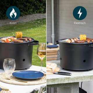 Princesse 112240 Hybrid Bucket Barbecue Electric Houts