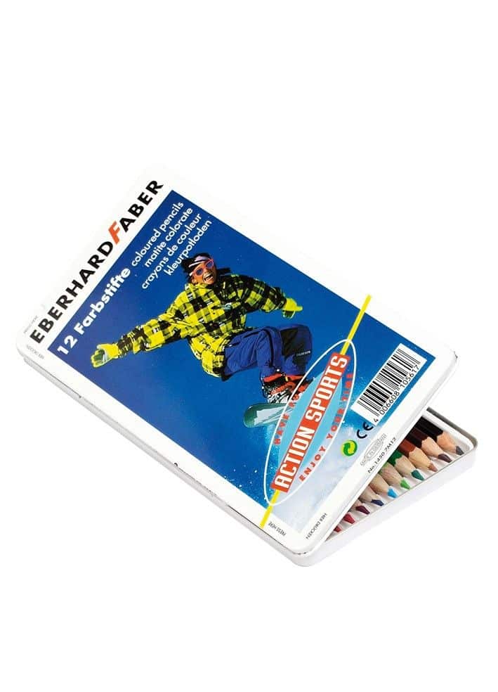 Crayons de couleur 12 en can, eberhart Faber