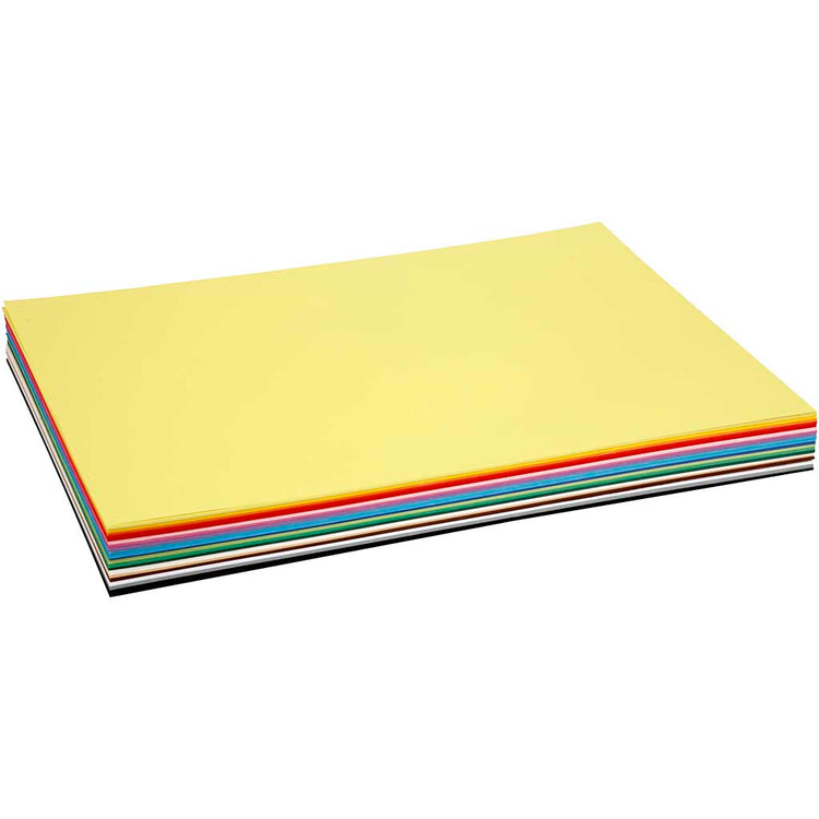 Carton coloré Colortime, a2, feuille 420x594 mm, 180 gr, différentes couleurs, 300 feuilles diverses 1 boîte