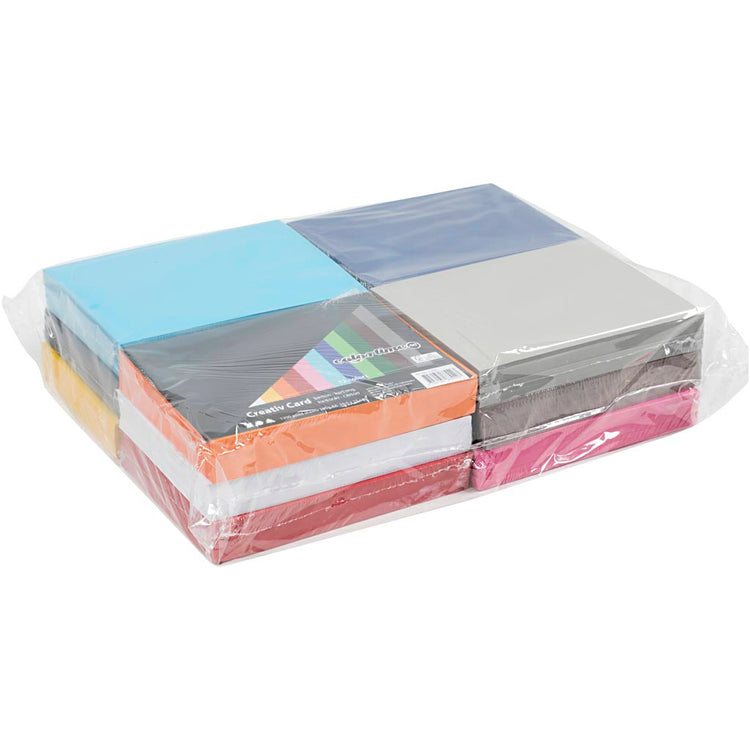 Carton coloré Colortime, a6, feuille 105x148 mm, 180 gr, couleurs assorties, 12x100 feuilles 1 boîte