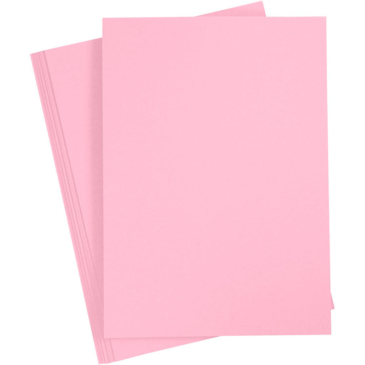 Carton coloré Creativ company, A3, feuille 297x420 mm, 180 gr, rose clair, 20 feuilles 1 boîte