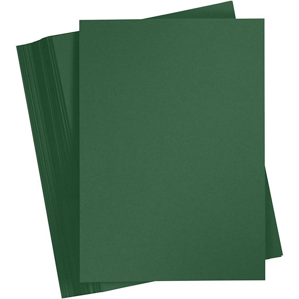 Carton coloré Creativ company, a5, 180 gr, vert foncé, 100 feuilles 1 boîte