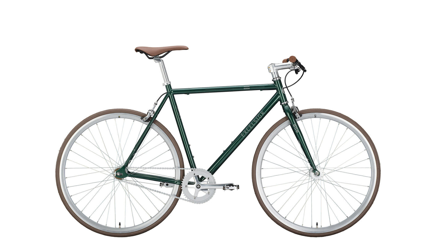 Le vélo Excelsior Singlespeed Dandy (#1) excelle. dandy 28 56 diam. 1 cuillère à café de vert mousse