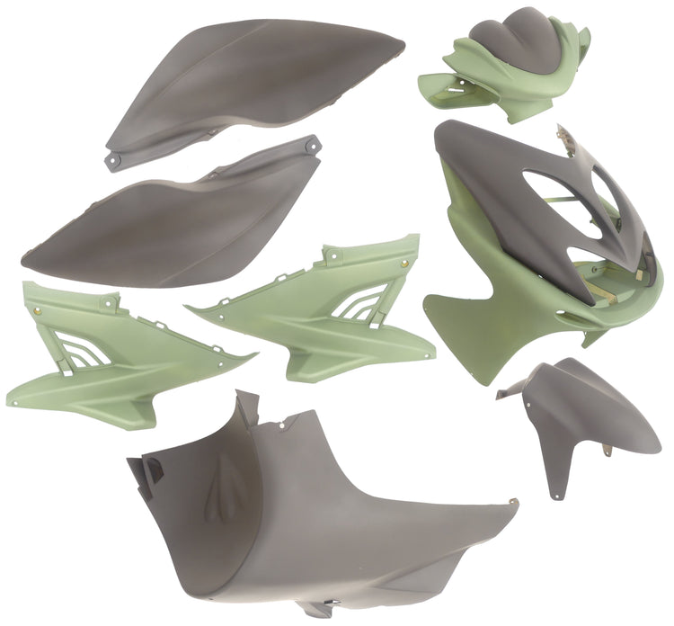 Edge Placeet 10 pièces aérox jusqu'à l'année de construction 2014 Matt Black Matt Green