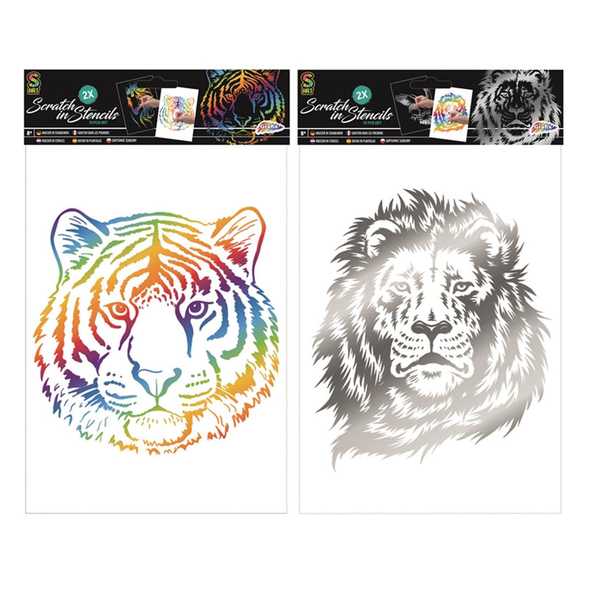 Scratch Set Regenboog - Tiger Unicorn