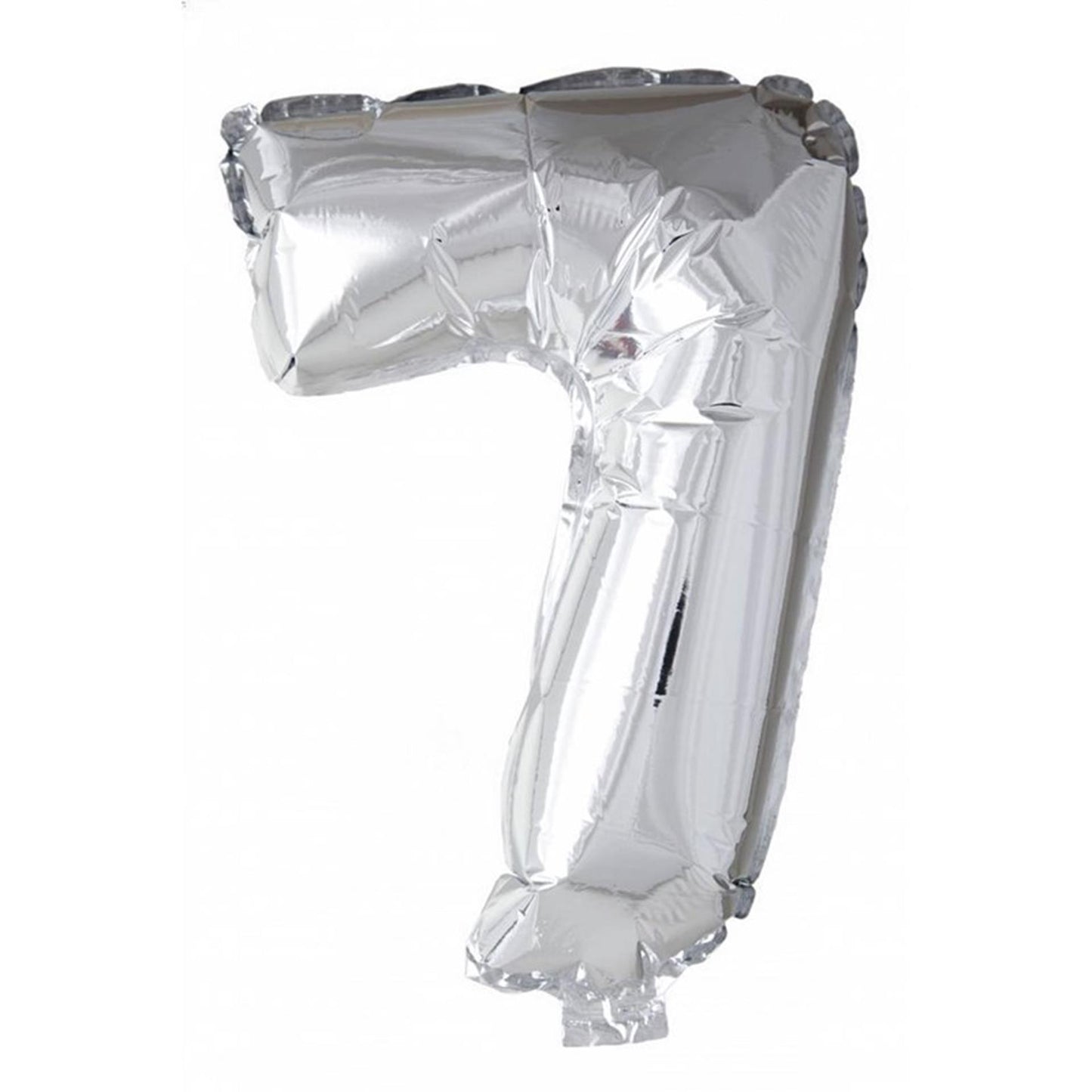 Boland ballon en aluminium numéro '7' argent 86cm