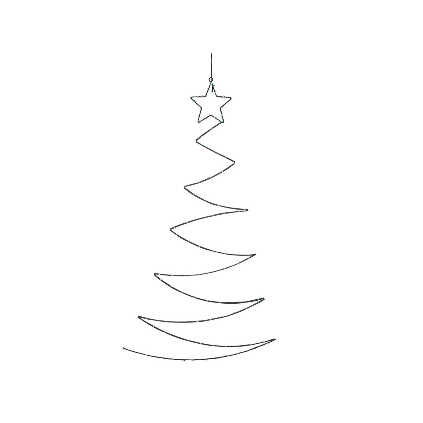 Svenska living Déco murale LED Sapin de Noël vert 100x60cm