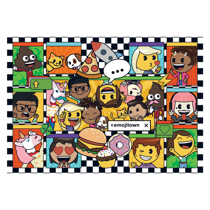 Clementoni Jigsaw Puzzle Super Color Emoji Town, 180e.