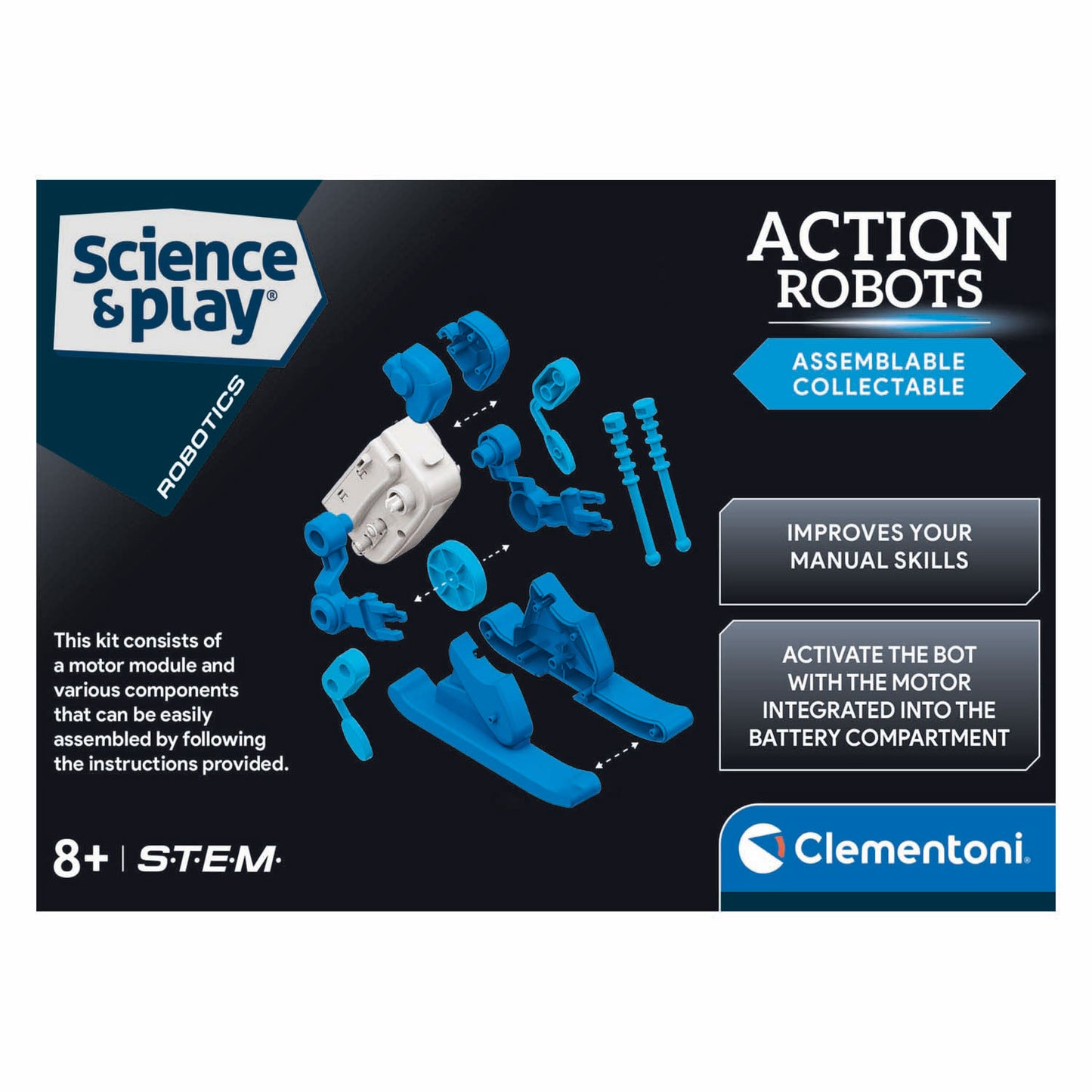Clementoni Science Game Action Robots - Skier