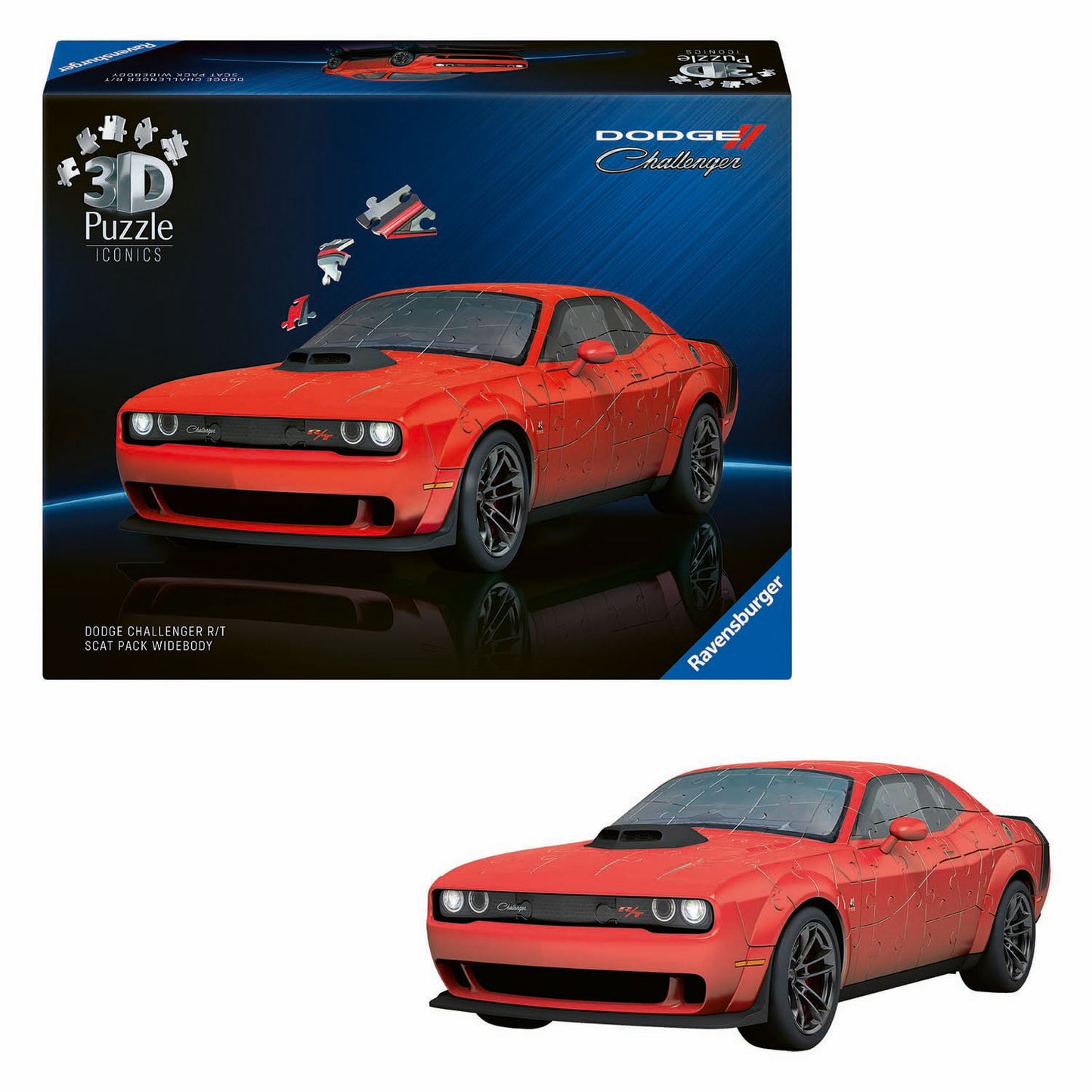 Ravensburger Puzzle 3D Iconics Dodge Challenger - 167 pcs.