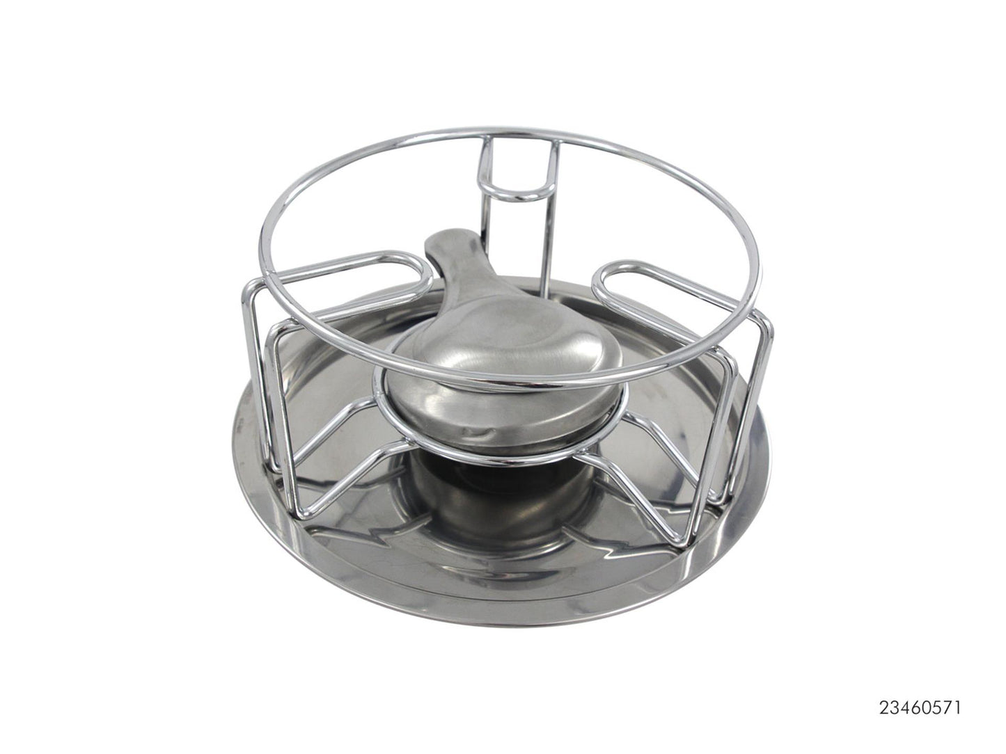 Table chauffante Svenska Living chromée avec brûleur