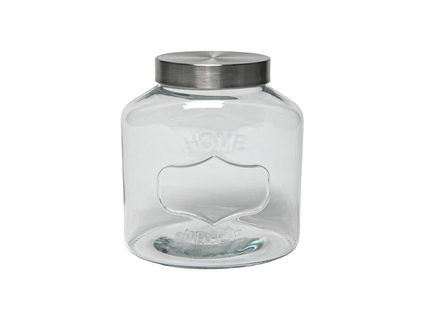 Pot de rangement d'ustensiles de cuisine en verre fait maison 17,5x12,5x20cm