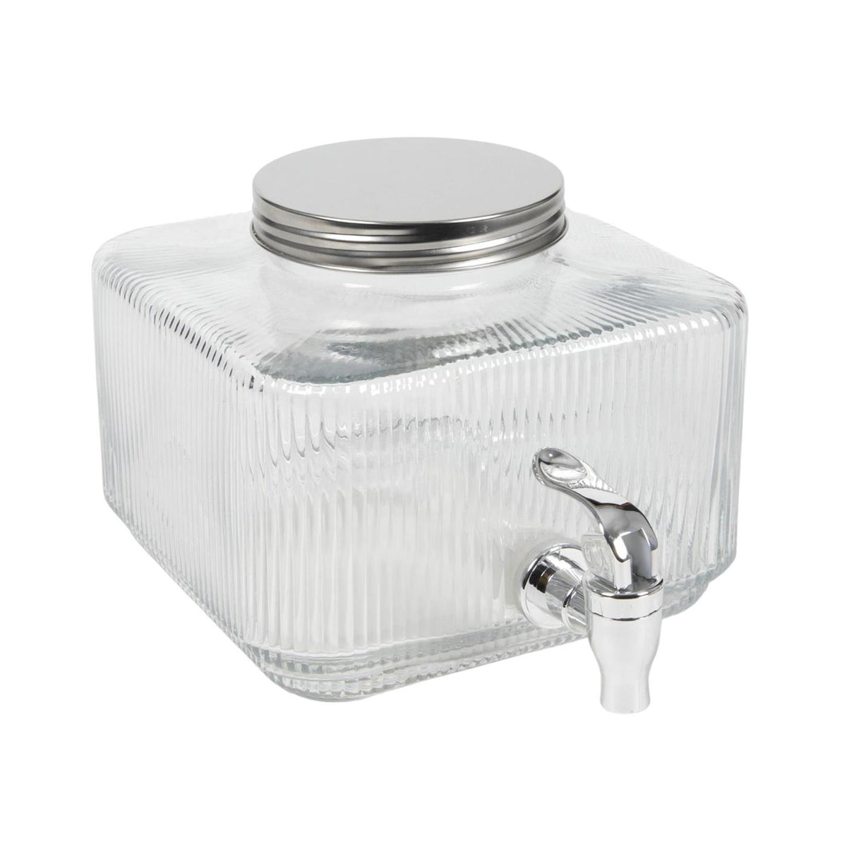Pichet limonade lignes verre 3l 18,5x14,5cm