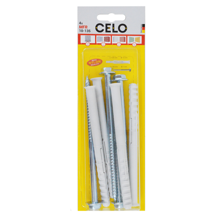 Celo 1065498 - bouchon de fenêtre multifonctionnel mfr 10-135 sb ssks | 5 pièces