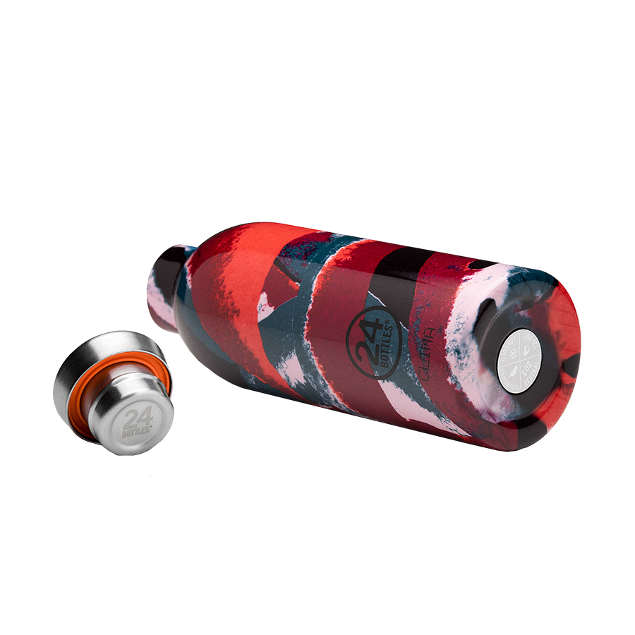 24 bouteilles thermos clima fleur flamme 500ml