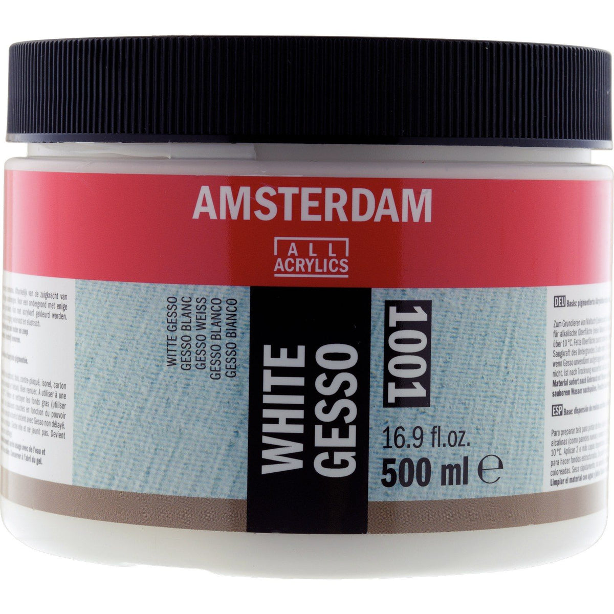 Amsterdam toutes acryliques amsterdam • gesso 1001 blanc 500ml