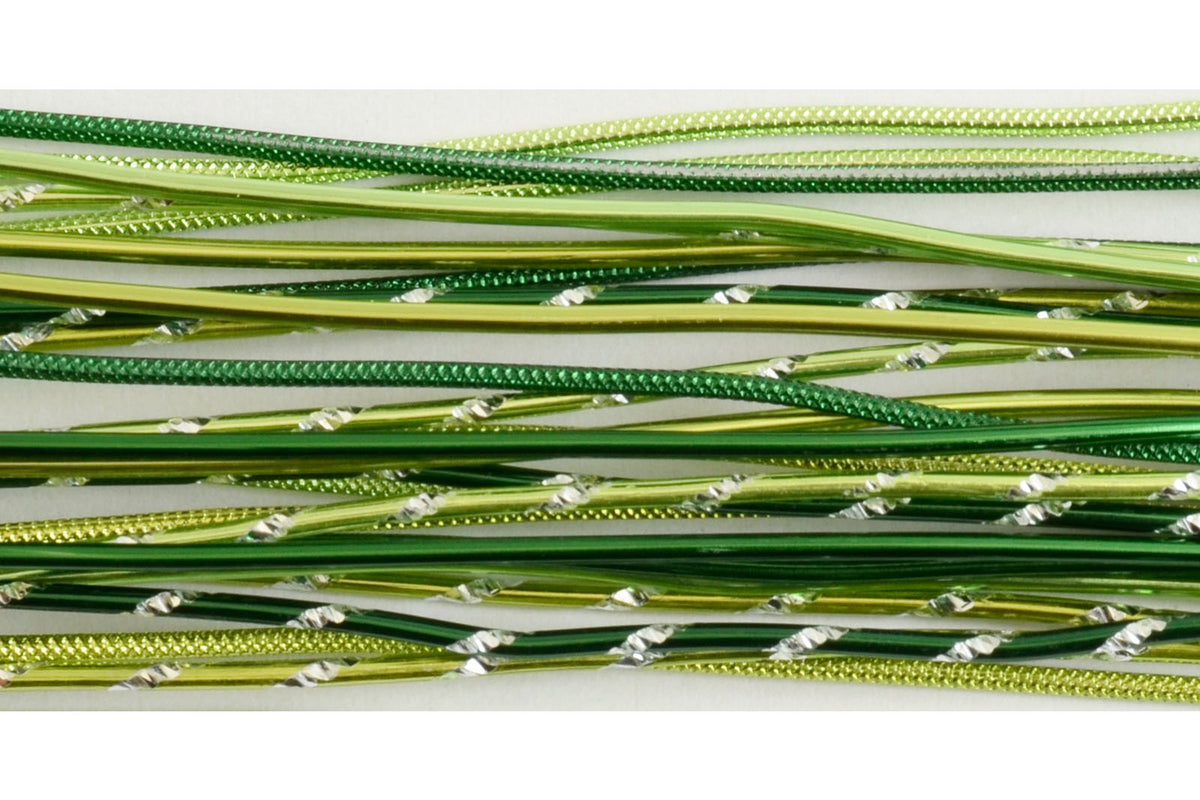 Vaessen creative • kit bijoux tiges alu 40cmx2mm vert 27pcs.
