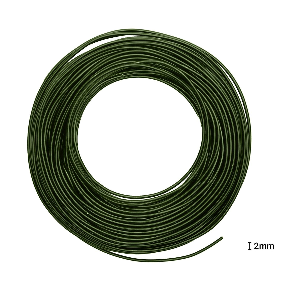 Vaessen creative • fil d'aluminium 500g 37mx2,5mm vert foncé