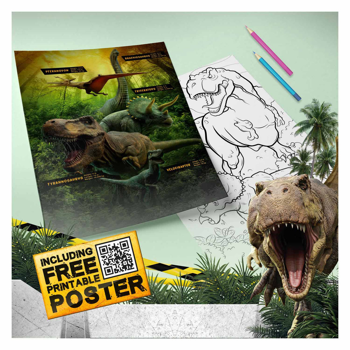 World of Dinosaurs 3d Puzzle Glow dans l'obscurité
