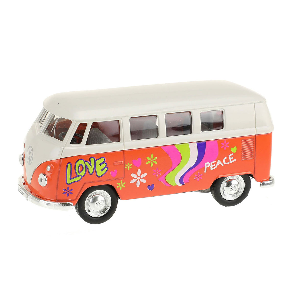Bus Welly Volkswagen 1962 avec voiture d'impression