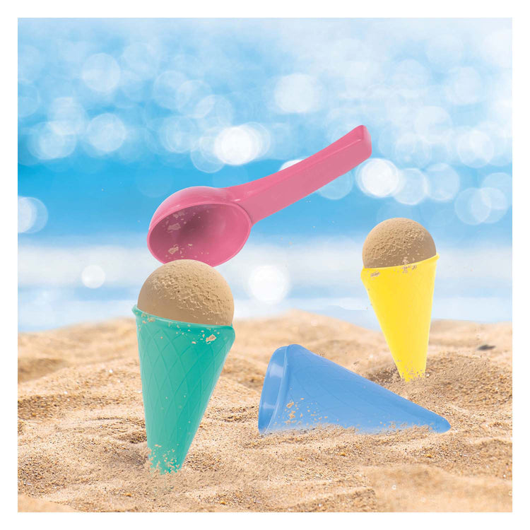 TOI-TOYS OUT PLACE Set Ice Creams avec 4 cônes et Scoop