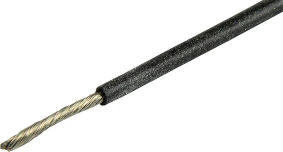 Herhth + Bens électrique Caole Silicone 0,75 mm noir 5 mtr.
