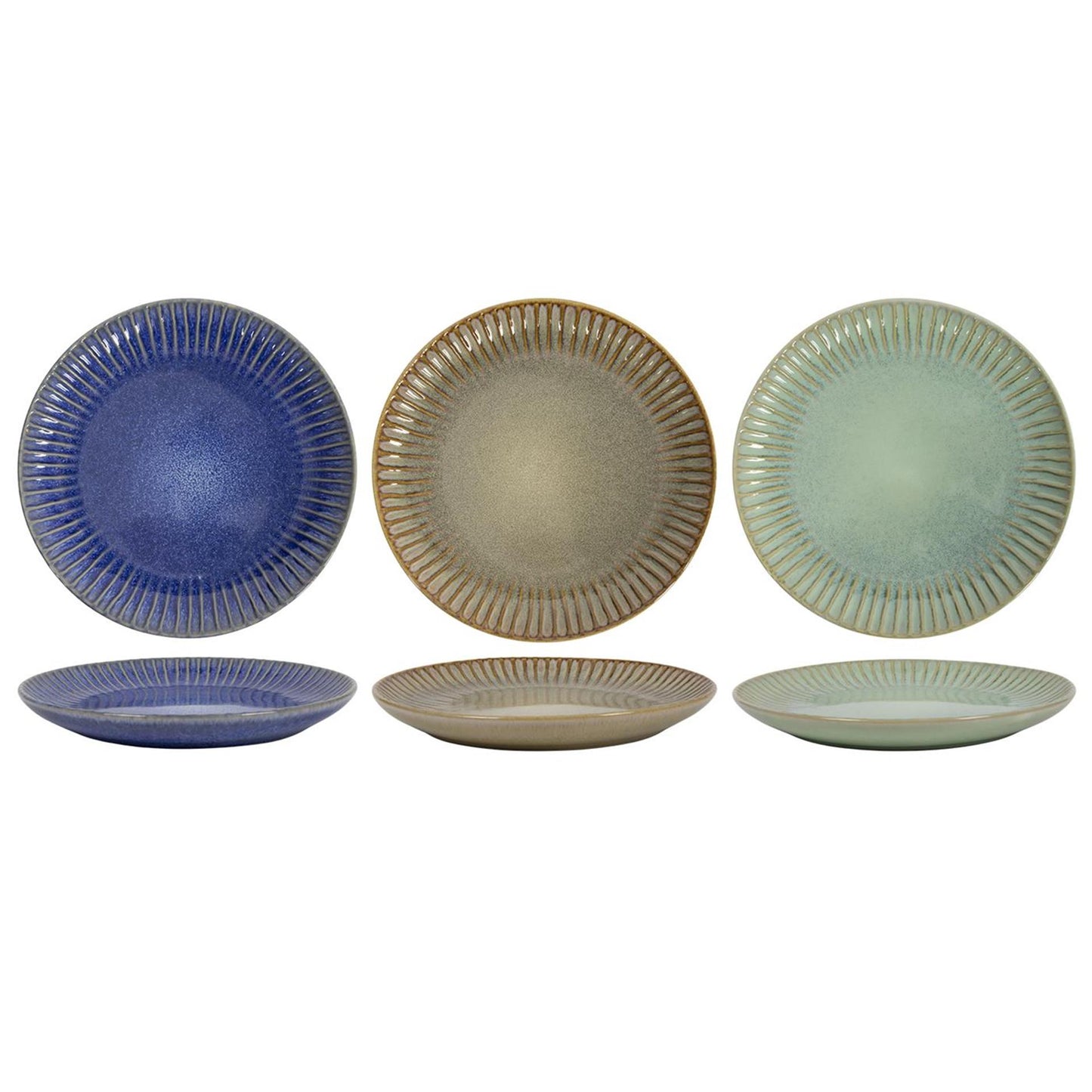 Assiette petit déjeuner brise de mer 21cm boîte de 6