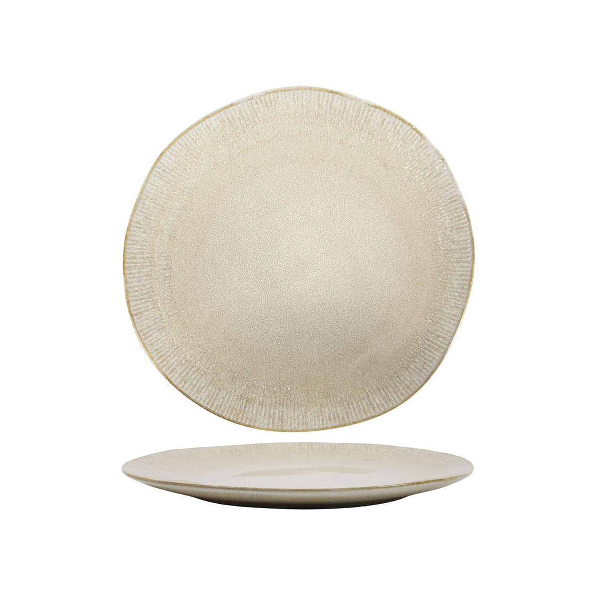 Assiette plate sahara beige boîte a 6 ø27cm