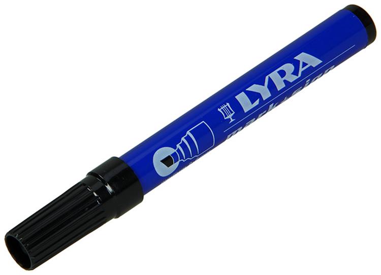 Lyra 1010969 - feutre indélébile diagonal noir 111 | 10 pièces