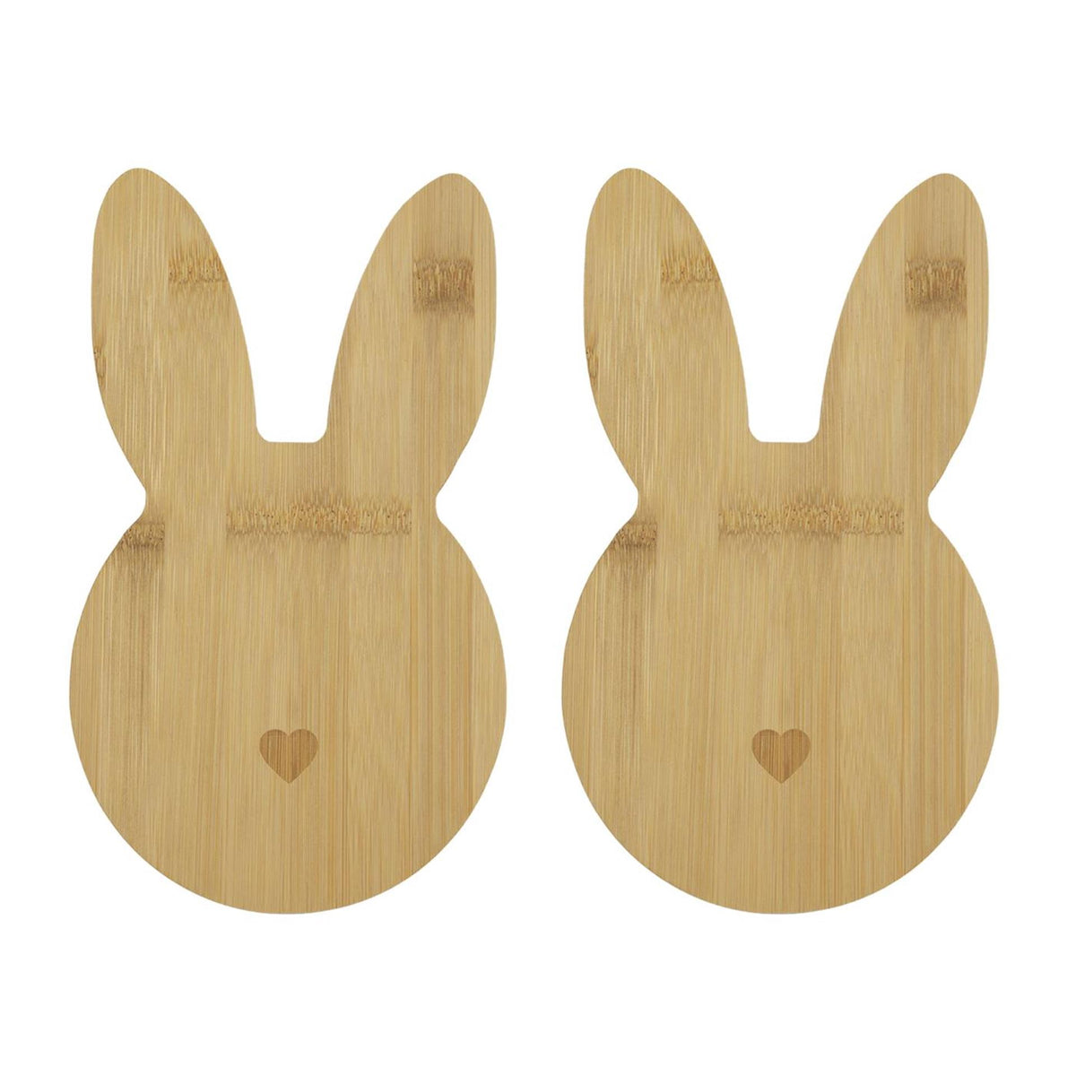 Planche de service lapin de Pâques lot de 2 24x14cm