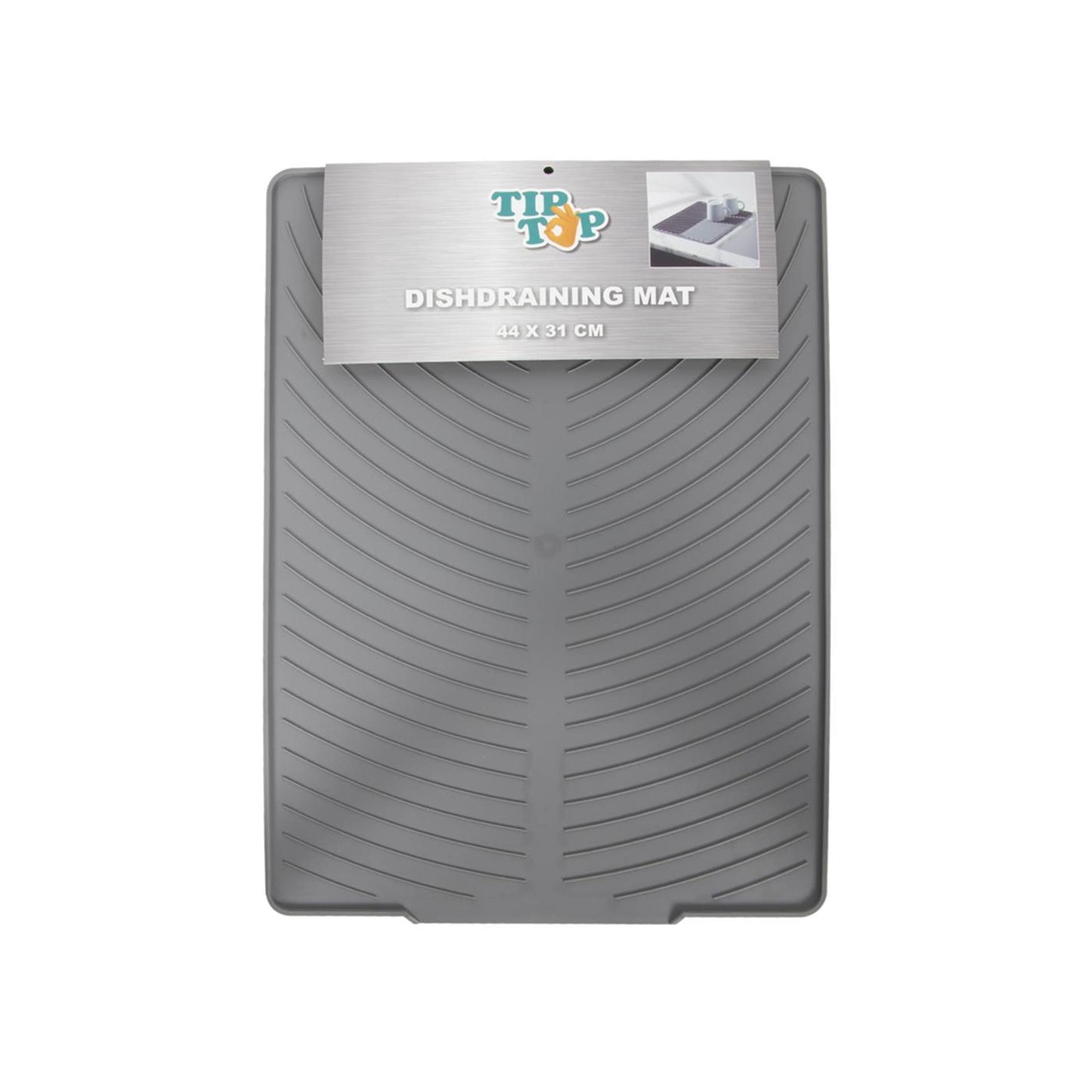 Tapis égouttoir Tiptop 44x31cm gris