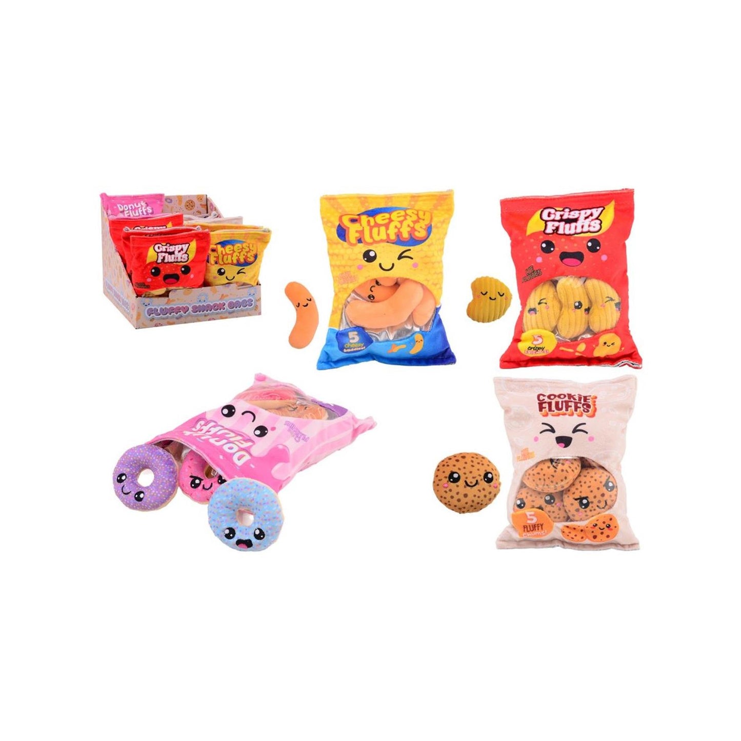 Sacs à collations en peluche Johntoy