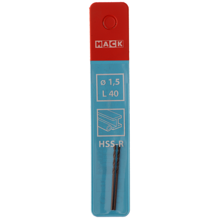 Mack 1018176 - foret universel hss r ø 1,5 x 40 mm 2 pcs | 5 pièces