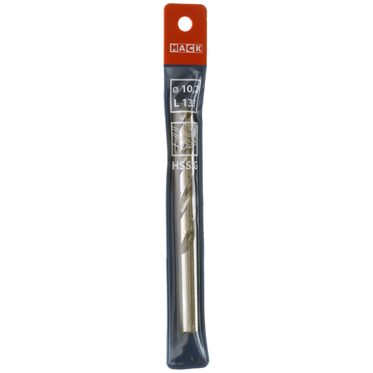 Mack 1018288 - foret à métaux hss g din 338 ø 10,2 x 133 mm | 5 pièces
